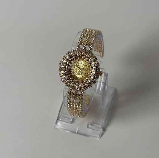 Women’s Gold Crystal Watch